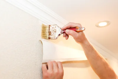 Pose de papier peint à Chanoy — revêtements muraux et toiles de verre